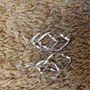 Silver dangle earrings